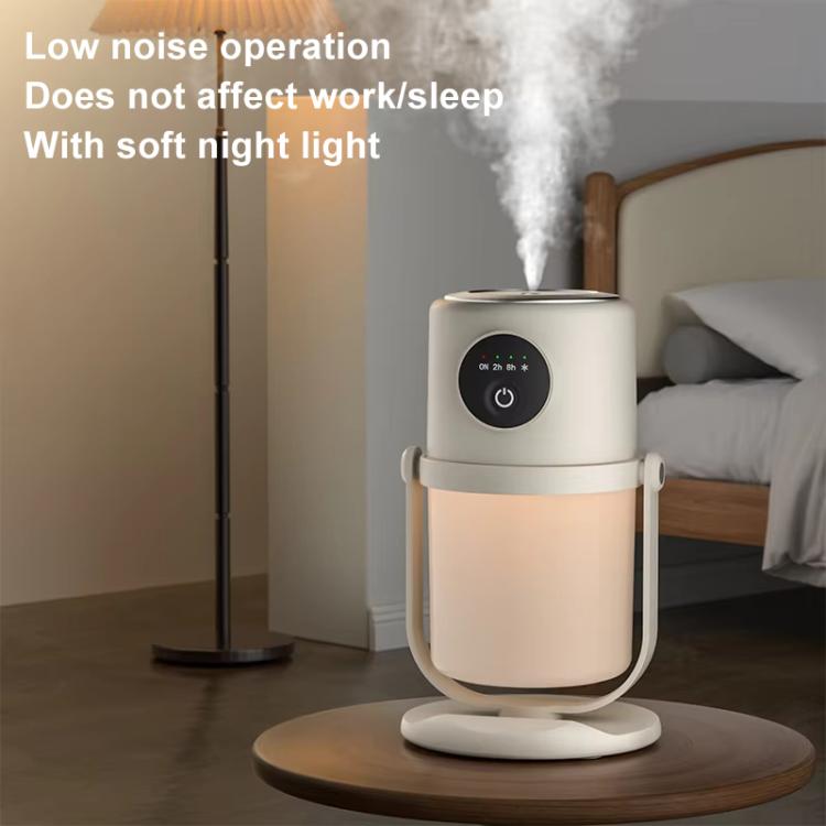 USB Intelligent Home Large Capacity Humidifier With Night Light Small Air Purifier, Color: Beige - free shipping - PMC TechLife - Order now!