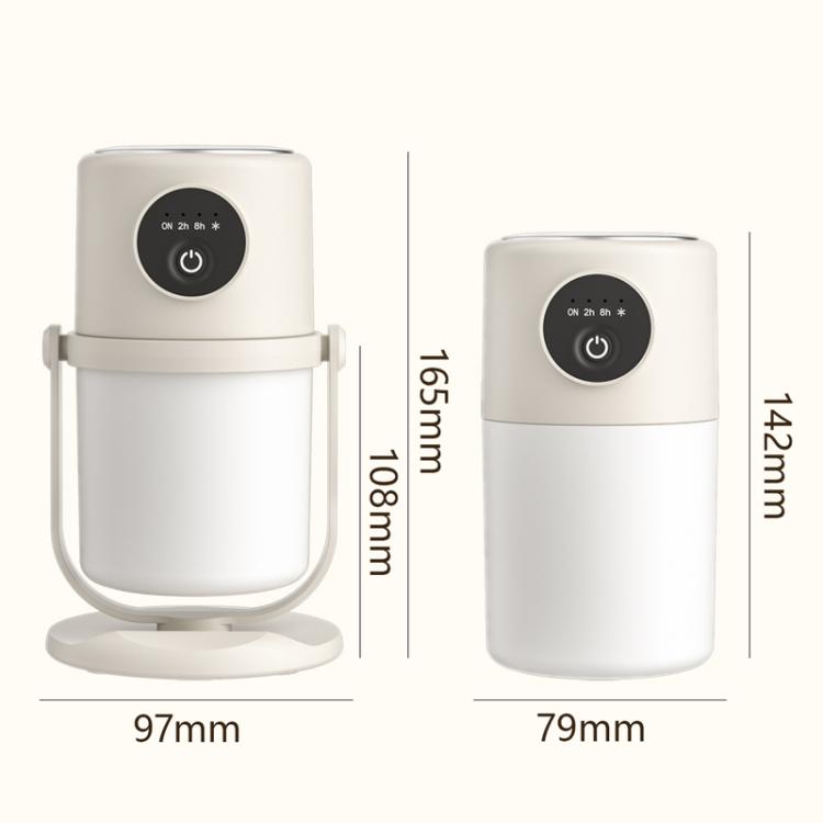 USB Intelligent Home Large Capacity Humidifier With Night Light Small Air Purifier, Color: Beige+Base - free shipping - PMC TechLife - Order now!