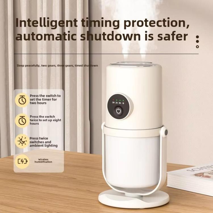 Desktop Dual Port Humidifier Portable Mini Air Purifier With Nightlight, Color: White - free shipping - PMC TechLife - Order now!
