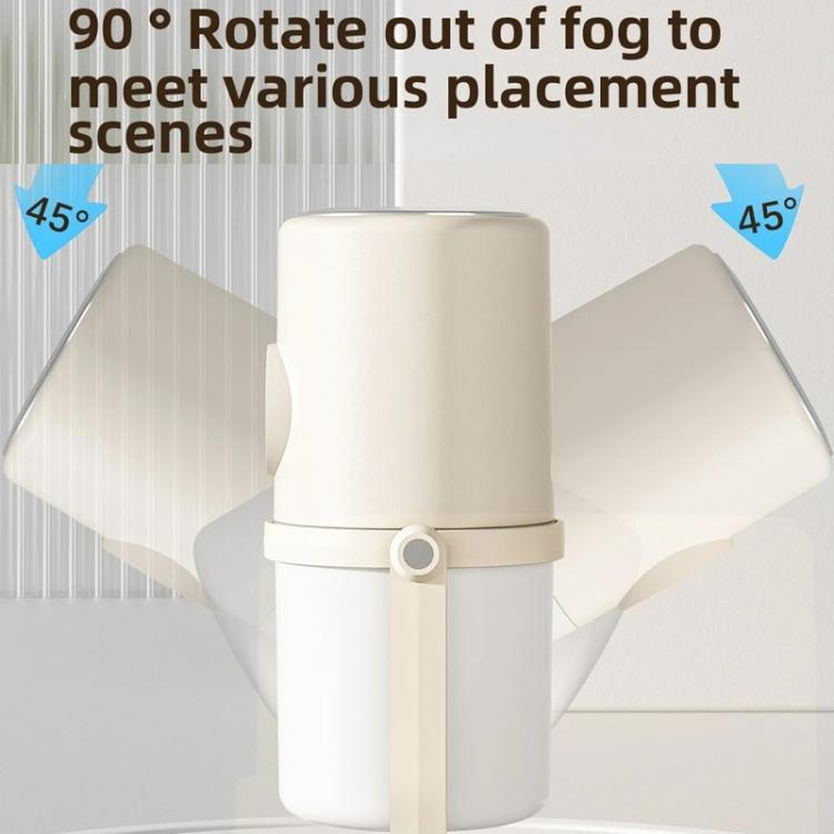 Desktop Dual Port Humidifier Portable Mini Air Purifier With Nightlight, Color: Beige - free shipping - PMC TechLife - Order now!
