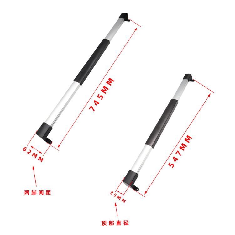 RV Screen Three-section Split Telescopic Rod L-shaped Replacement Handle, Specifications: Left Hand - Door Handles by PMC TechLife | Online Shopping South Africa | PMC TechLife | Buy Now Pay Later Mobicred