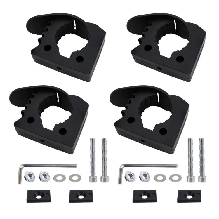 4pcs Quick Installation Clamp Rubber Fixing Buckle For 3-4cm Pipe - Marine Accessories & Parts by PMC TechLife | Online Shopping South Africa | PMC TechLife | Buy Now Pay Later Mobicred