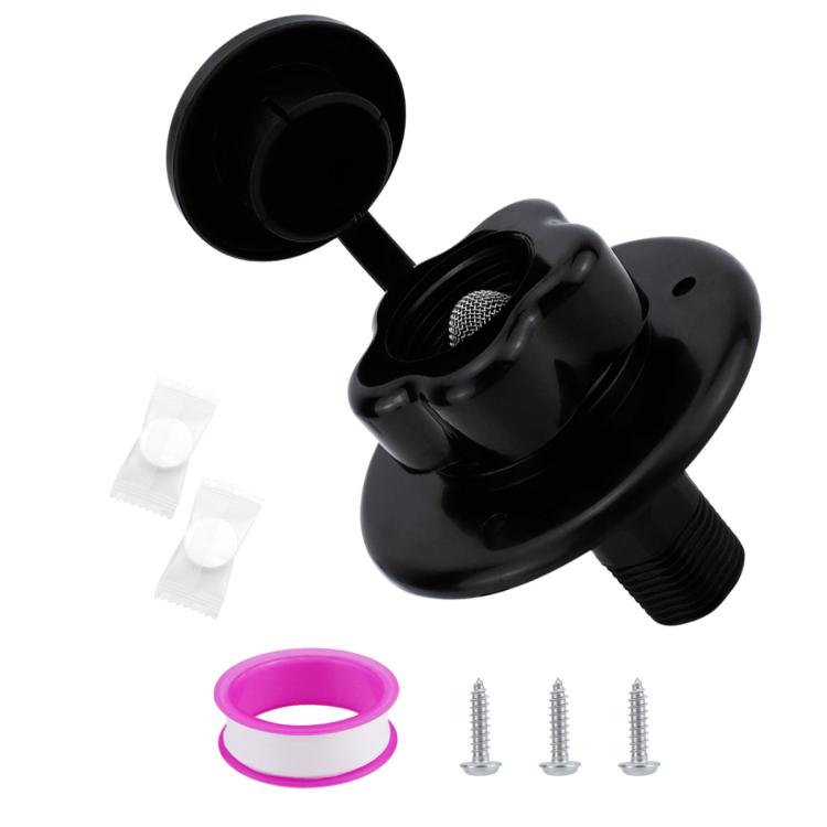 RV Ship Flange Threaded Leak-proof Water Inlet Connector Check Valve, Specifications: Black 2 - Marine Accessories & Parts by PMC TechLife | Online Shopping South Africa | PMC TechLife | Buy Now Pay Later Mobicred