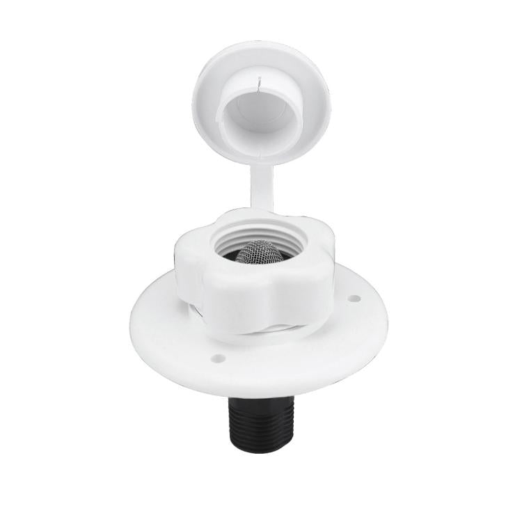 RV Ship Flange Threaded Leak-proof Water Inlet Connector Check Valve, Specifications: White 1 - free shipping - PMC TechLife - Order now!