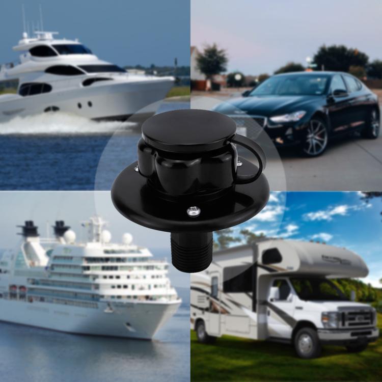 RV Ship Flange Threaded Leak-proof Water Inlet Connector Check Valve, Specifications: Black 2 - Marine Accessories & Parts by PMC TechLife | Online Shopping South Africa | PMC TechLife | Buy Now Pay Later Mobicred