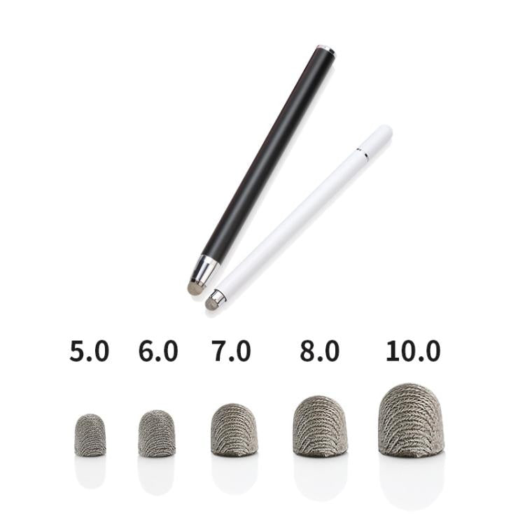 10pcs Silver Fibre Nano Conductive Light Fabric Tip High Sensitivity Capacitive Pen Tip, Spec: 8.0mm - free shipping - PMc TechLife - Order now!