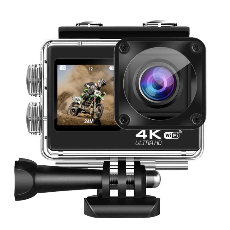 WIFI Wide-angle EIS Anti-shake Touch Color Dual-screen Remote Control Video Sports Camera(Q60TR) - free shipping - PMC TechLife - Order now!