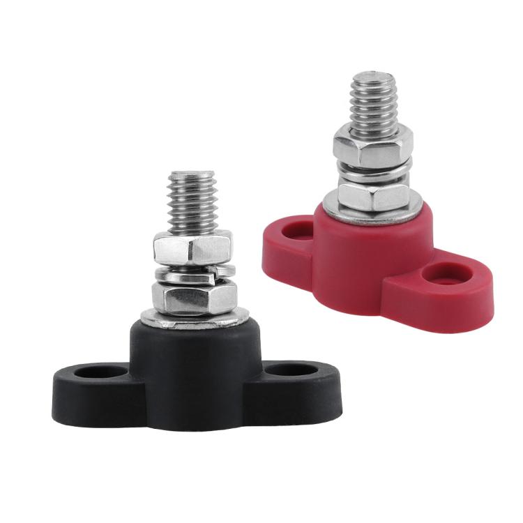 12V RV Yacht M10 Single Pole Battery Terminal, Color: Red Black Pair - Booster Cable & Clip by PMC TechLife | Online Shopping South Africa | PMC TechLife | Buy Now Pay Later Mobicred