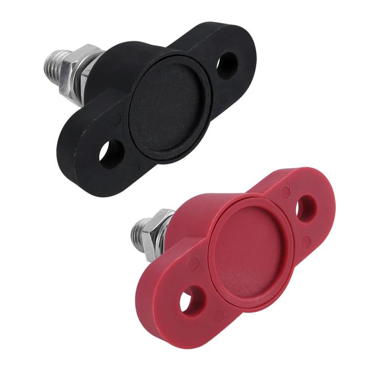 12V RV Yacht M10 Single Pole Battery Terminal, Color: Red Black Pair - Booster Cable & Clip by PMC TechLife | Online Shopping South Africa | PMC TechLife | Buy Now Pay Later Mobicred