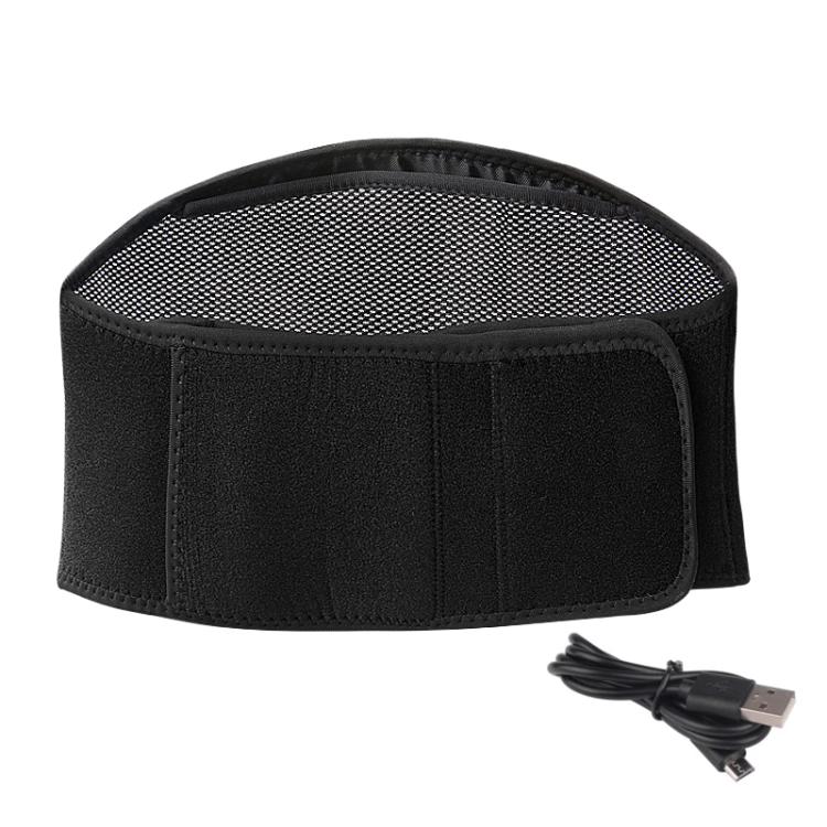 USB Electric Heating Warming Anti-cold Waist Protector Adjustable Sport Support Heat Pad Therapy Waist Belt, Size: Uniform(Black) - free shipping - PMC TechLife - Order now!