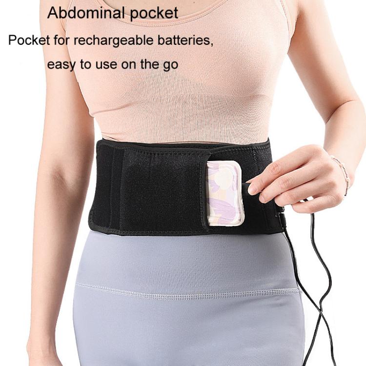 USB Electric Heating Warming Anti-cold Waist Protector Adjustable Sport Support Heat Pad Therapy Waist Belt, Size: Uniform(Black) - free shipping - PMC TechLife - Order now!