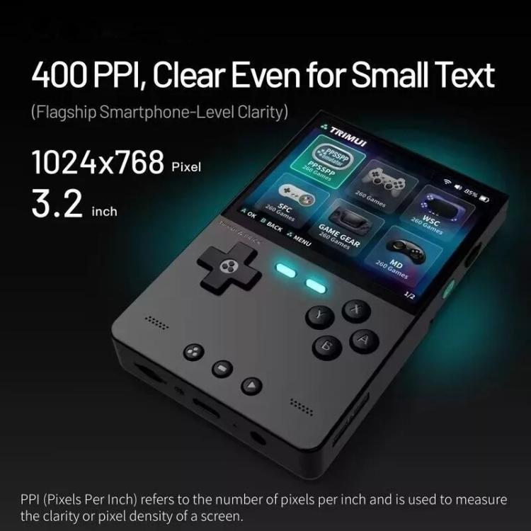 TRIMUI BRICK Open Source Pocket Console Portable Wireless Bluetooth HD Retro Arcade, Size: 64G(White) - free shipping - PMc TechLife - Order now!
