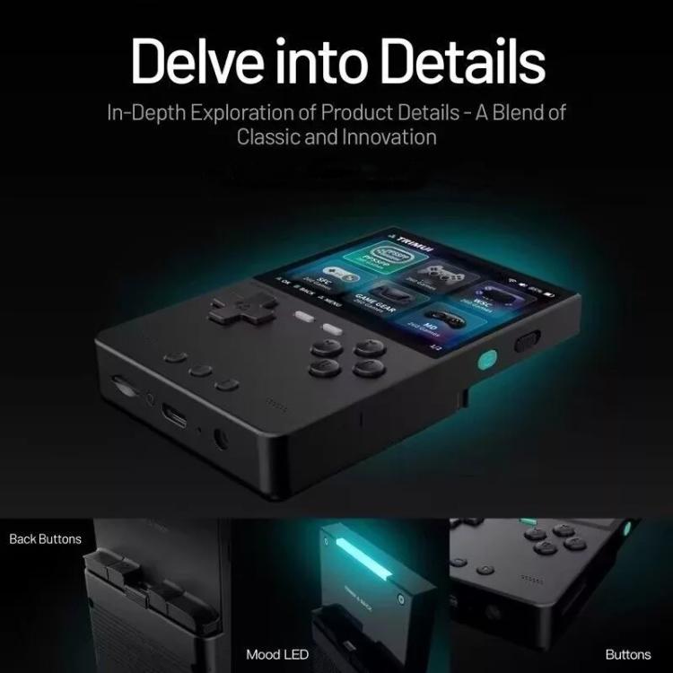 TRIMUI BRICK Open Source Pocket Console Portable Wireless Bluetooth HD Retro Arcade, Size: 256G(Black) - free shipping - PMc TechLife - Order now!