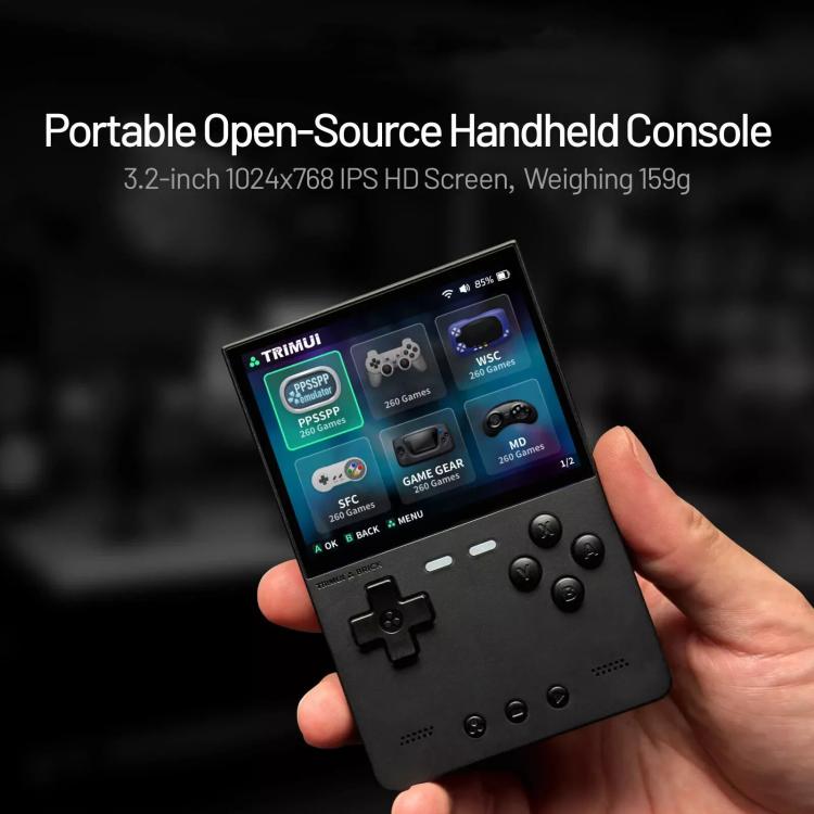 TRIMUI BRICK Open Source Pocket Console Portable Wireless Bluetooth HD Retro Arcade, Size: 64G(White) - free shipping - PMc TechLife - Order now!