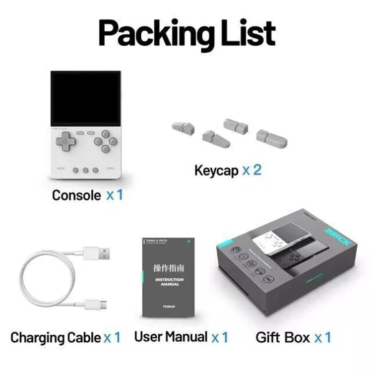 TRIMUI BRICK Open Source Pocket Console Portable Wireless Bluetooth HD Retro Arcade, Size: 128G(White) - free shipping - PMc TechLife - Order now!