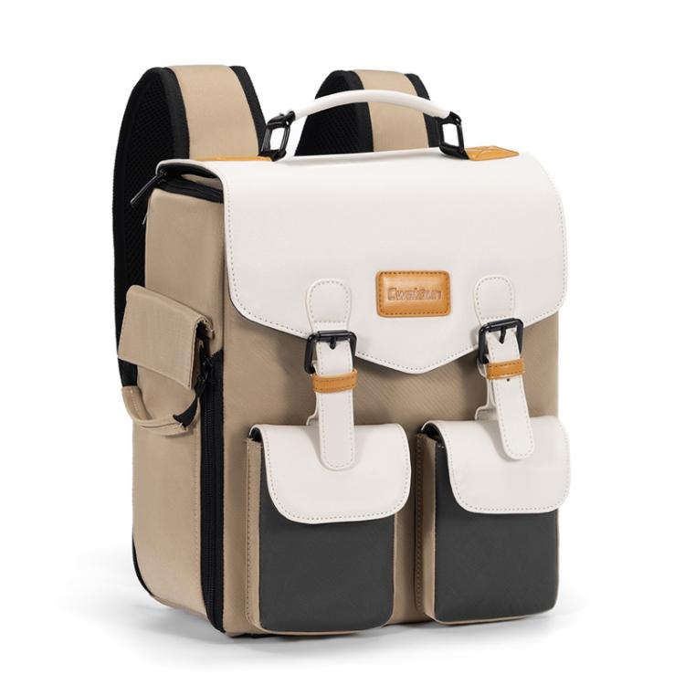 Cwatcun D171 Small Large Capacity DSLR Camera Storage Bag Casual Double Shoulder Load Reducing Breathable Backpack - free shipping - PMC TechLife - Order now!