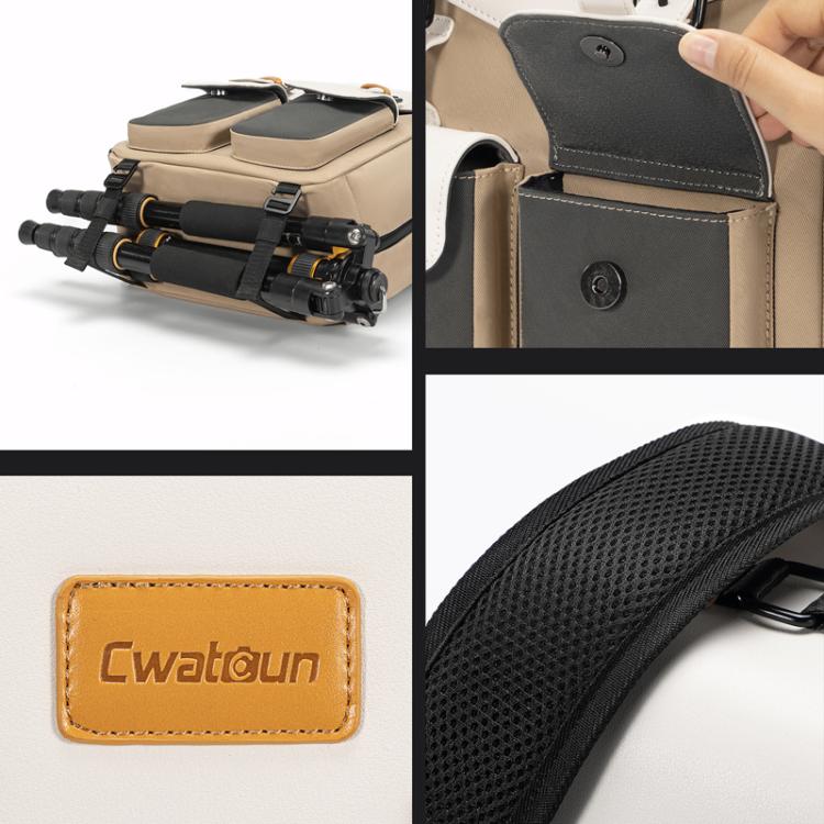Cwatcun D171 Small Large Capacity DSLR Camera Storage Bag Casual Double Shoulder Load Reducing Breathable Backpack - free shipping - PMC TechLife - Order now!