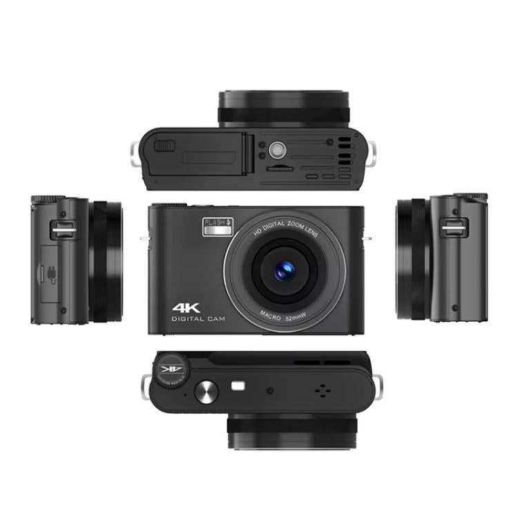 4K HD Touch Screen Digital Micro SLR Camera MP3 DSLR Camcorder 64MP Anti-Shake Vlogging Video Camera(White) - Video Cameras by PMC TechLife | Online Shopping South Africa | PMC TechLife | Buy Now Pay Later Mobicred