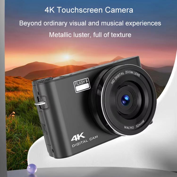 4K HD Touch Screen Digital Micro SLR Camera MP3 DSLR Camcorder 64MP Anti-Shake Vlogging Video Camera(White) - Video Cameras by PMC TechLife | Online Shopping South Africa | PMC TechLife | Buy Now Pay Later Mobicred