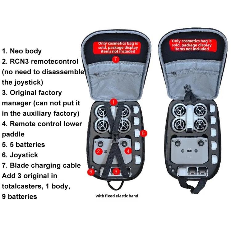 For DJI Neo BKANO NE-005 Portable Shoulder Bag Organiser Chest Bag(Black) - free shipping - PMC TechLife - Order now!