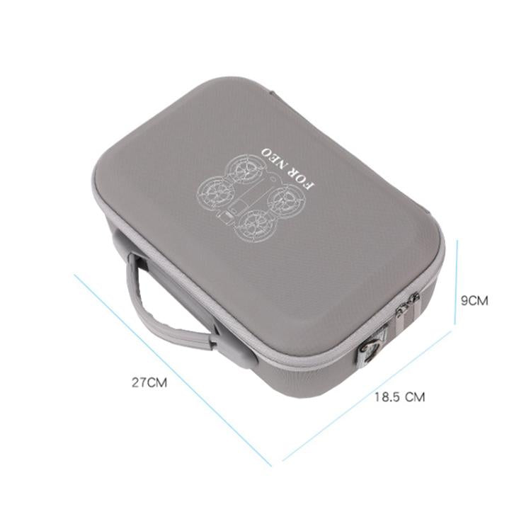 For DJI Neo BKANO NE-010 PU Storage Bag Hard Case Shoulder Bag(Gray) - free shipping - PMC TechLife - Order now!