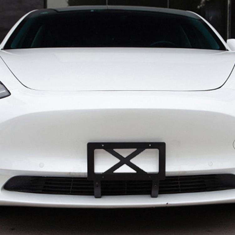 For Tesla Model 3 American Standard License Plate Frame Aluminum Alloy License Plate Bracket - License Plate Covers & Frames by PMC TechLife | Online Shopping South Africa | PMC TechLife | Buy Now Pay Later Mobicred