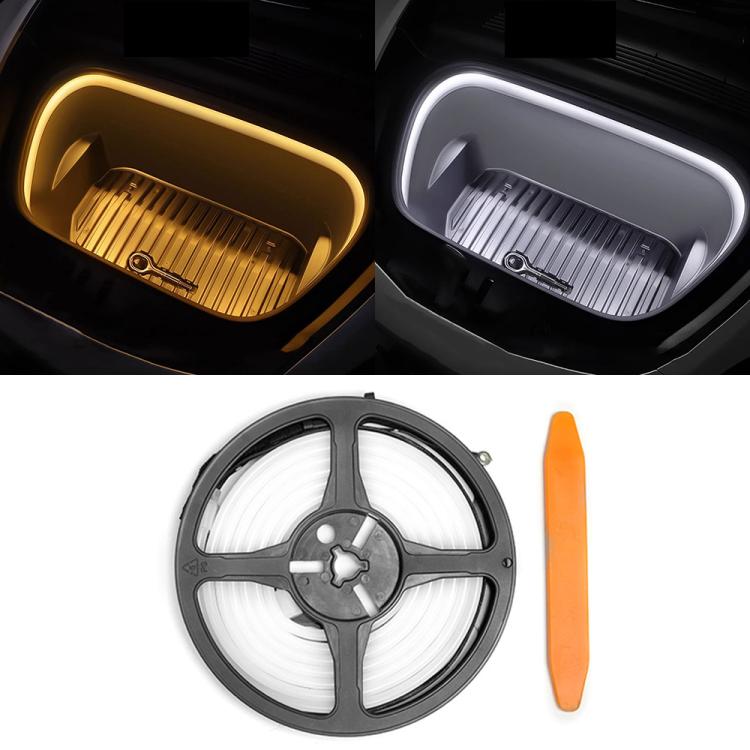 For Tesla Model 3 / Y Front Trunk Atmosphere Decorative Lights Welcome Light Bar(Warm Light) - Atmosphere lights by PMc TechLife | Online Shopping South Africa | PMc TechLife | Buy Now Pay Later Mobicred