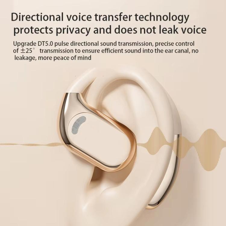 M76 Intelligent AI Translation On-Ear Digital Display Bluetooth Earphone(Skin Color) -  by PMC TechLife | Online Shopping South Africa | PMC TechLife | Buy Now Pay Later Mobicred