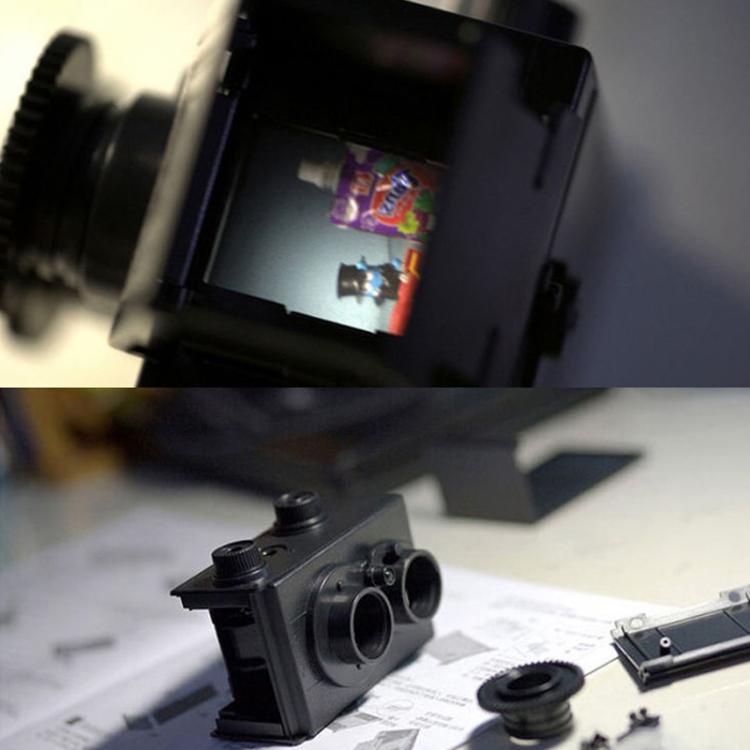 DIY Double Lens Assembly 35mm Film Camera Retro Nostalgic Double Reflection Film Camera(Black) - free shipping - PMC TechLife - Order now!