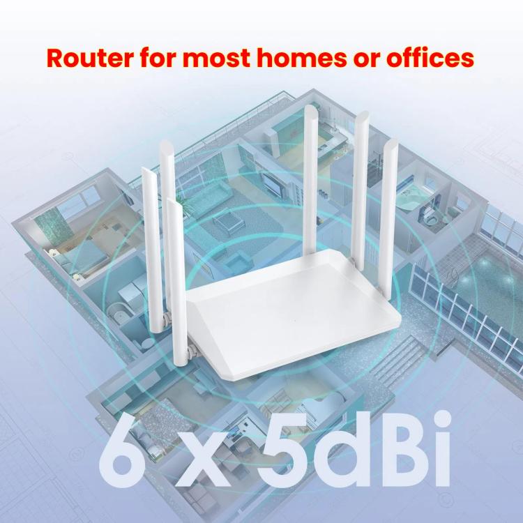 Urant 300Mbps Wireless Router Supports AP Broadband Dial-up With 6x5dB Antenna EU Plug - Wireless Routers by Urant | Online Shopping South Africa | PMC TechLife | Buy Now Pay Later Mobicred