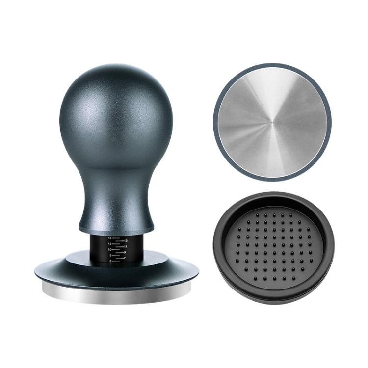 Coffee Constant Pressure Powder Press Adjustable Impact Hammer, Style: Silver Blue Flat Bottom+Round Base(51mm) - free shipping - PMC TechLife - Order now!