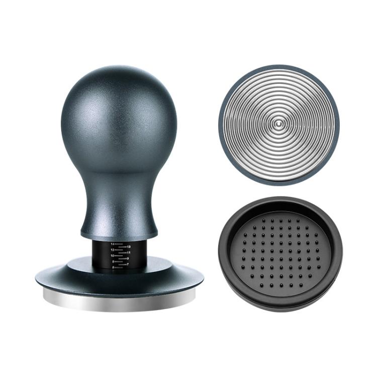 Coffee Constant Pressure Powder Press Adjustable Impact Hammer, Style: Silver Blue Thread+Round Base(58mm) - free shipping - PMC TechLife - Order now!