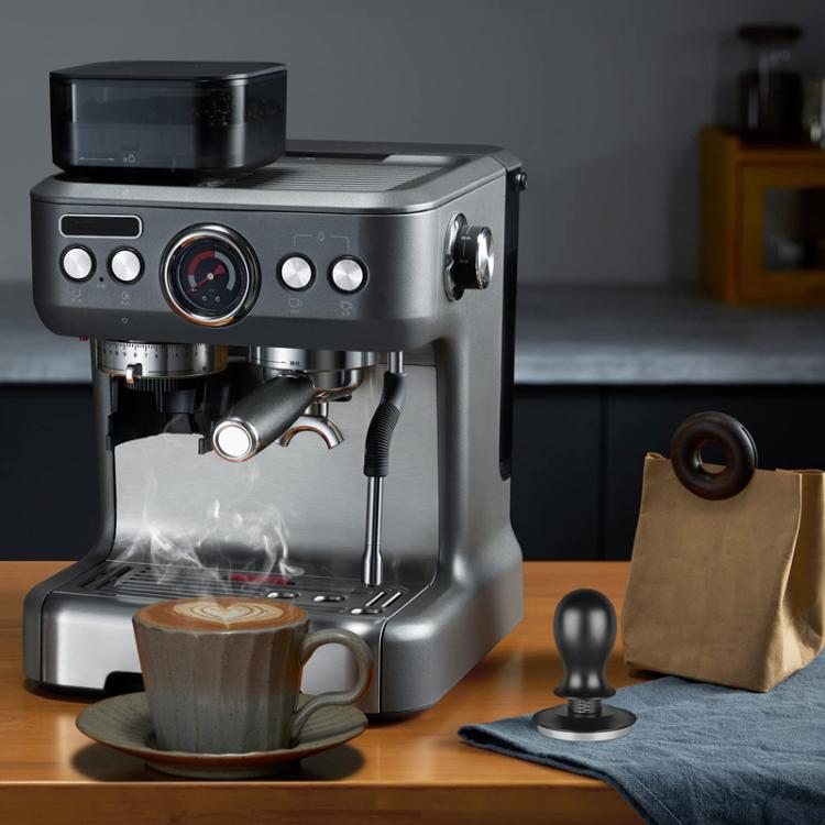 Coffee Constant Pressure Powder Press Adjustable Impact Hammer, Style: Black Flat Bottom+Round Base(51mm) - free shipping - PMC TechLife - Order now!