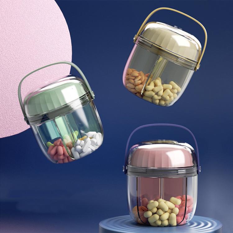 Portable Pill Box Sealed Waterproof Pill Dispenser Drugs Medicine Organizer Dispenser Box, Color: Small Pink - free shipping - PMC TechLife - Order now!