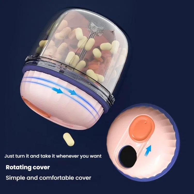 Portable Pill Box Sealed Waterproof Pill Dispenser Drugs Medicine Organizer Dispenser Box, Color: Large Gray - free shipping - PMC TechLife - Order now!