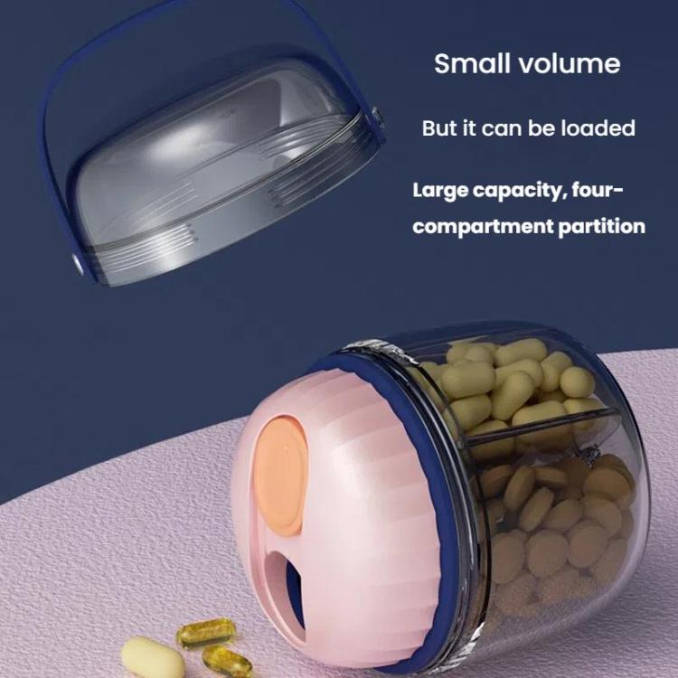Portable Pill Box Sealed Waterproof Pill Dispenser Drugs Medicine Organizer Dispenser Box, Color: Small Gray - free shipping - PMC TechLife - Order now!