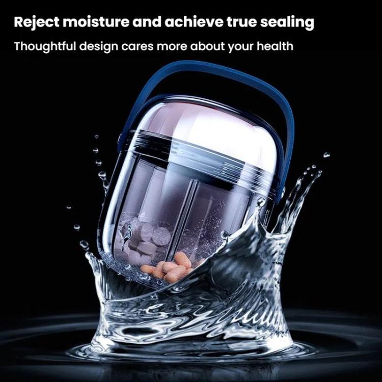 Portable Pill Box Sealed Waterproof Pill Dispenser Drugs Medicine Organizer Dispenser Box, Color: Small Pink - free shipping - PMC TechLife - Order now!
