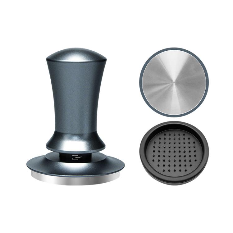 Scale Horizontal Constant Pressure Coffee Grinder Stretching Powder Press Hammer, Style: Silver Blue Flat Bottom+Round Base(53mm) - free shipping - PMC TechLife - Order now!