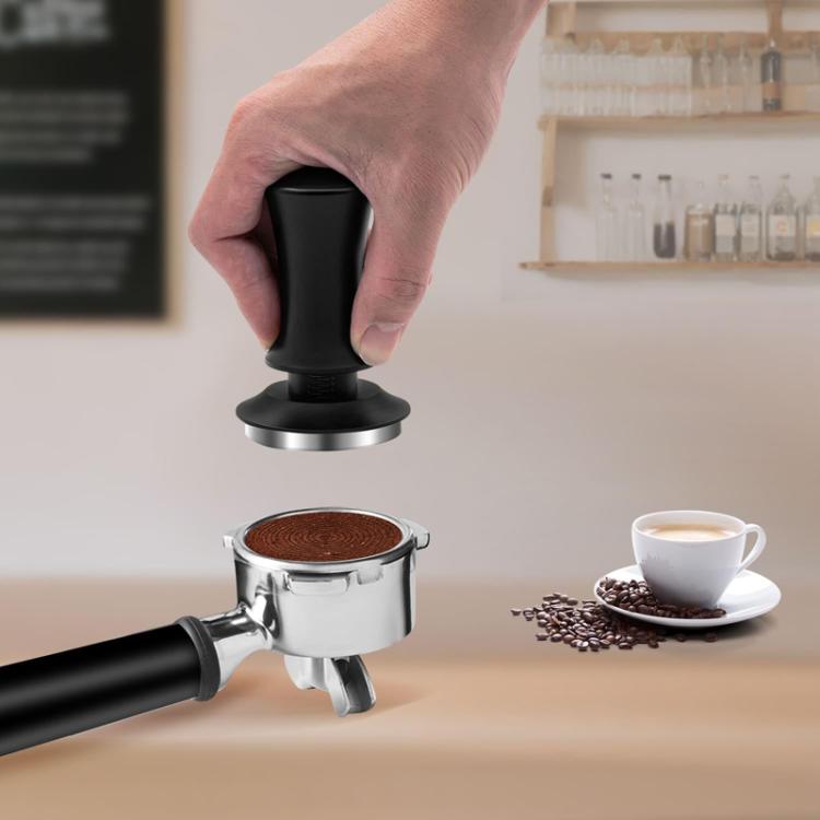 Scale Horizontal Constant Pressure Coffee Grinder Stretching Powder Press Hammer, Style: Silver Blue Flat Bottom(53mm) - free shipping - PMC TechLife - Order now!