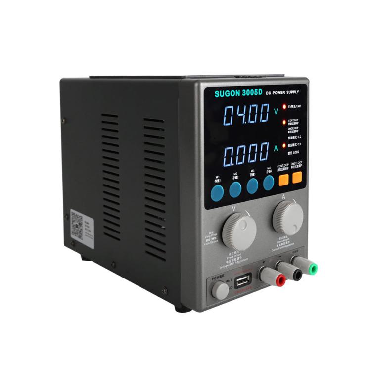 SUGON 3005D 4 Digital Display Power Supply Meter High Power Regulated Power Supply EU Plug - free shipping - PMC TechLife - Order now!