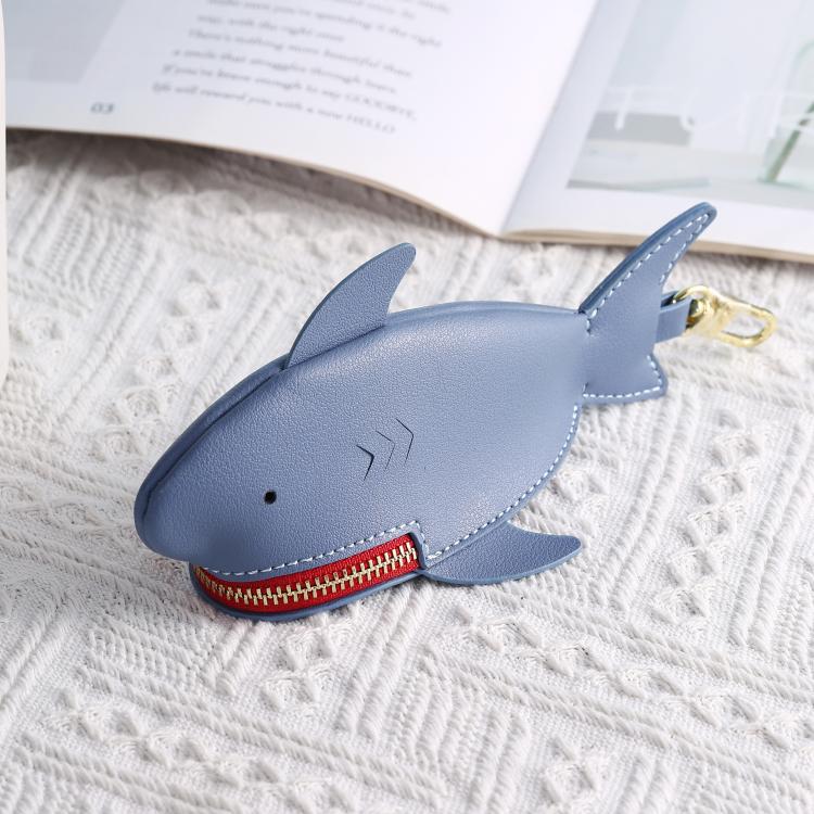 Hallmo Universal Shark-Shaped Key Protective Cover Multifunctional Car Key Storage Bag, Color: Dark Blue - free shipping - PMc TechLife - Order now!