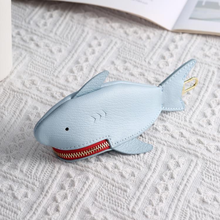 Hallmo Universal Shark-Shaped Key Protective Cover Multifunctional Car Key Storage Bag, Color: Light Blue - free shipping - PMc TechLife - Order now!