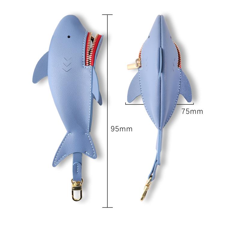 Hallmo Universal Shark-Shaped Key Protective Cover Multifunctional Car Key Storage Bag, Color: Light Blue - free shipping - PMc TechLife - Order now!
