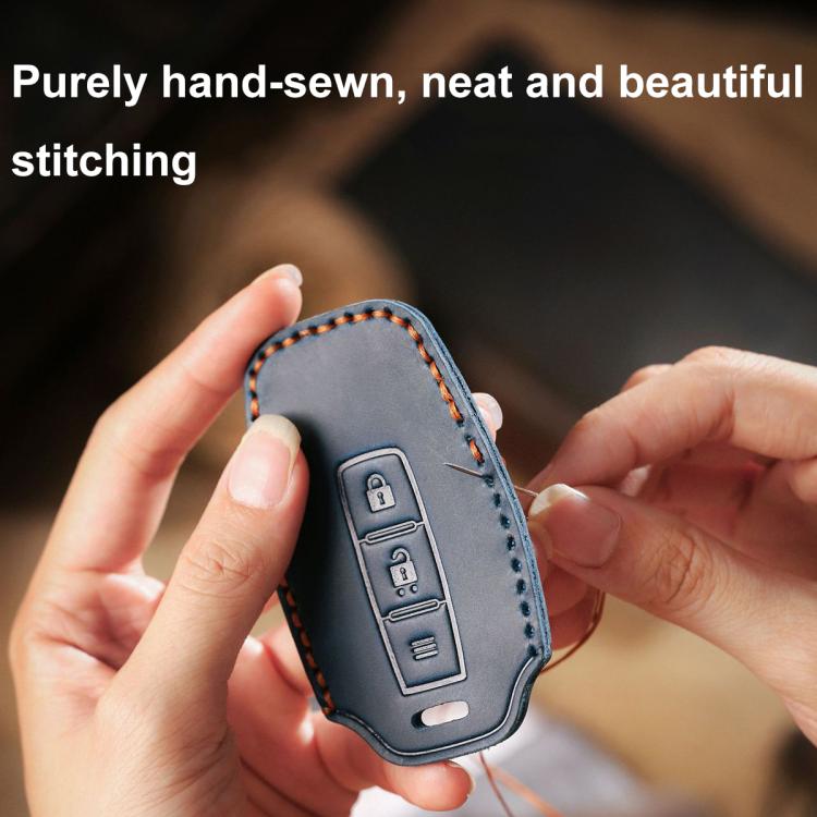 Hallmo For Peugeot Django 150 Motorcycle Natural Cowhide Key Protective Cover(Brown) - free shipping - PMc TechLife - Order now!