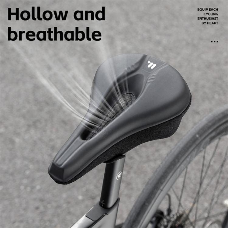 WEST BIKING Bicycle Riding Thickened Sponge PU Leather Soft Seat Cushion Cover(Black) - free shipping - PMC TechLife - Order now!