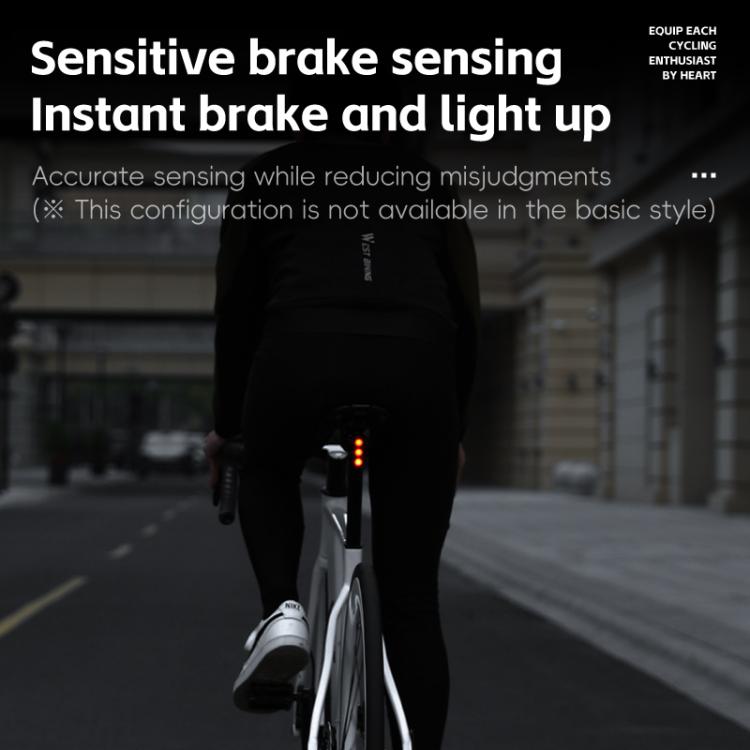 WEST BIKING Bicycle Night Riding Long Endurance Warning Brake Taillight, Style: Square Light Smart - free shipping - PMC TechLife - Order now!