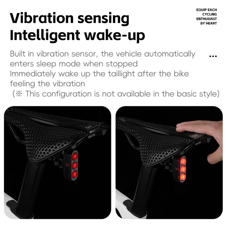 WEST BIKING Bicycle Night Riding Long Endurance Warning Brake Taillight, Style: Round Light Basic - Taillights by WEST BIKING | Online Shopping South Africa | PMC TechLife | Buy Now Pay Later Mobicred