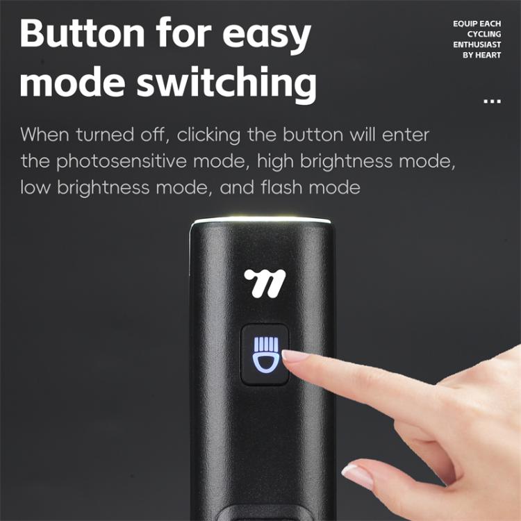 WEST BIKING Bicycle Waterproof TYPE-C Rechargeable High-Brightness Headlight, Style: Digital Battery Display - free shipping - PMC TechLife - Order now!