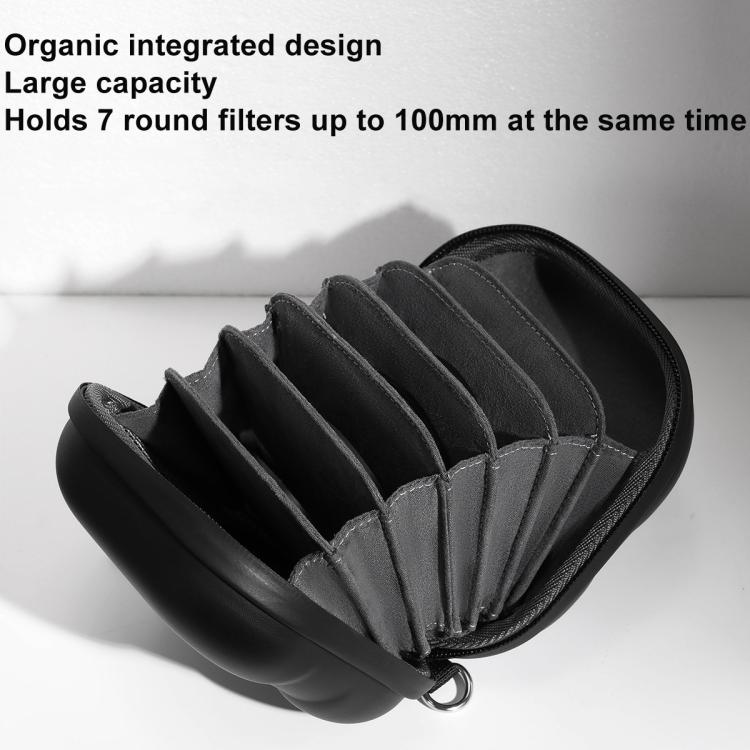 Cwatcun D164 Small Filter Organizer Camera Lens Digital Protection Bag(Black) - free shipping - PMC TechLife - Order now!