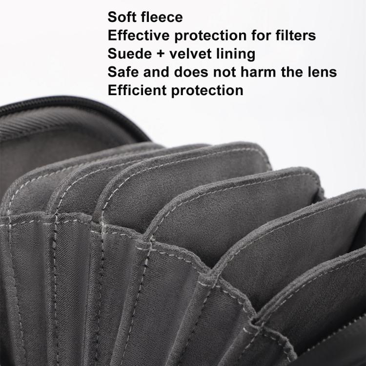 Cwatcun D164 Small Filter Organizer Camera Lens Digital Protection Bag(Black) - free shipping - PMC TechLife - Order now!